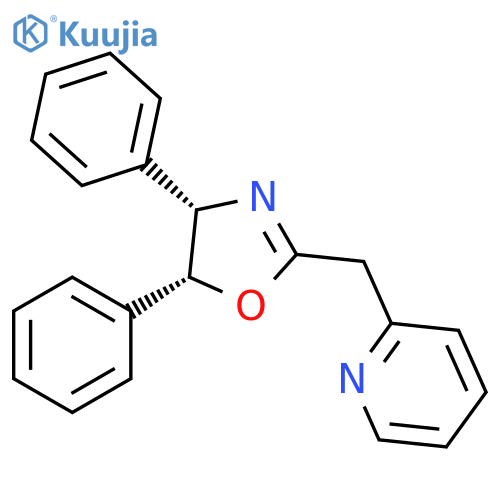 (4S,5R)-4,5-Diphenyl-2-(pyridin-2-ylmethyl)-4,5-dihydrooxazole structure