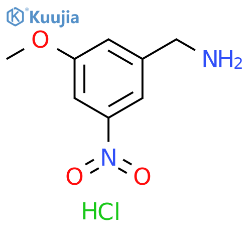 (3-Methoxy-5-nitrophenyl)methanamine hydrochloride structure