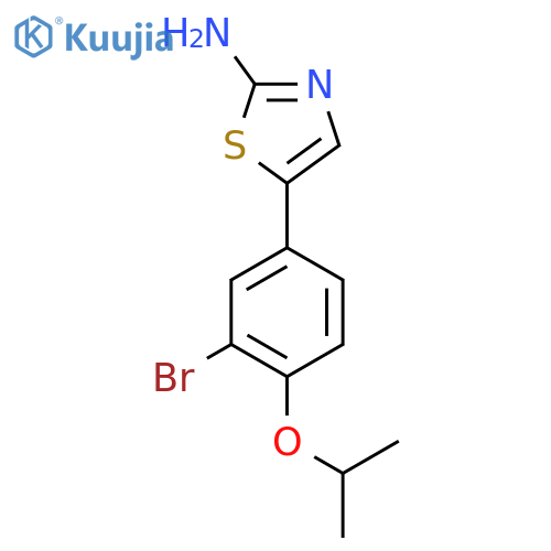 5-(3-Bromo-4-isopropoxyphenyl)thiazol-2-amine structure