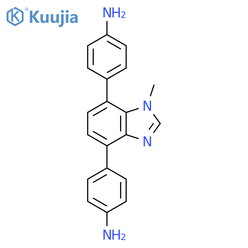 4,4'-(1-Methyl-1H-benzo[d]imidazole-4,7-diyl)dianiline structure