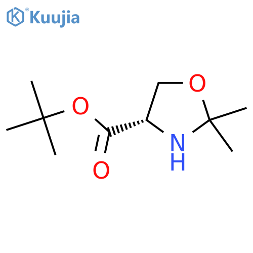 tert-butyl (4S)-2,2-dimethyl-1,3-oxazolidine-4-carboxylate structure