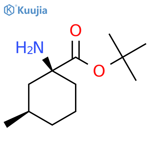 tert-butyl (1S,3R)-1-amino-3-methylcyclohexane-1-carboxylate structure