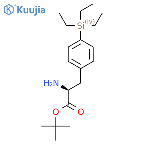 tert-butyl (2S)-2-amino-3-[4-(triethylsilyl)phenyl]propanoate structure