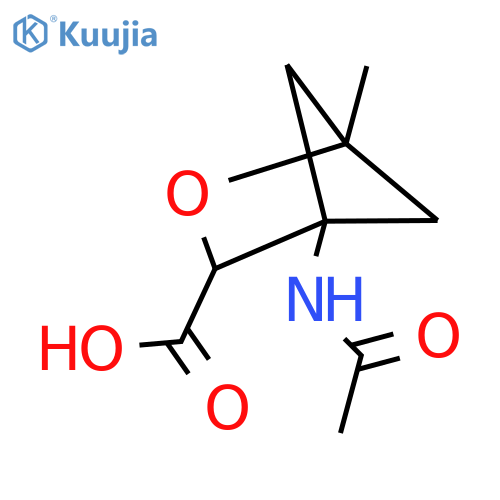 4-Acetamido-1-methyl-2-oxabicyclo[2.1.1]hexane-3-carboxylic acid structure
