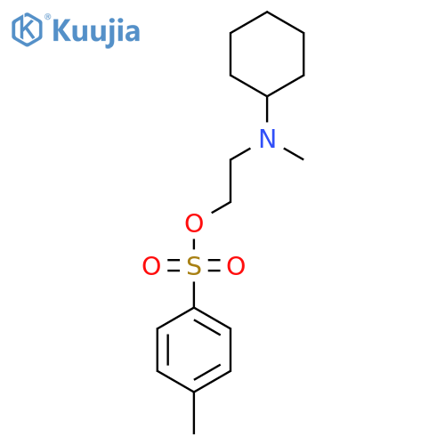 2-[Cyclohexyl(methyl)amino]ethyl 4-methylbenzene-1-sulfonate structure