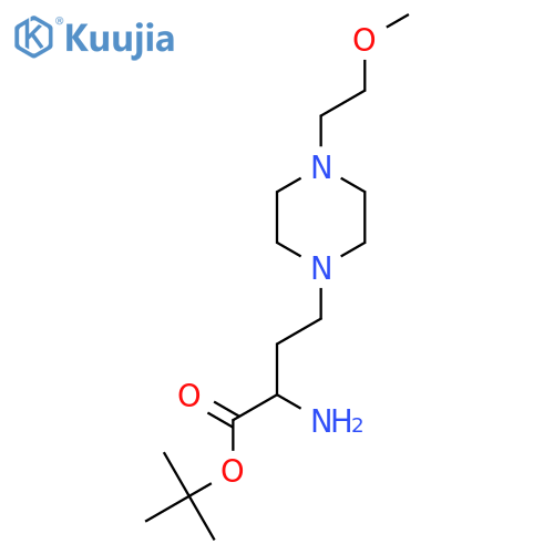 Tert-butyl 2-amino-4-[4-(2-methoxyethyl)piperazin-1-yl]butanoate structure