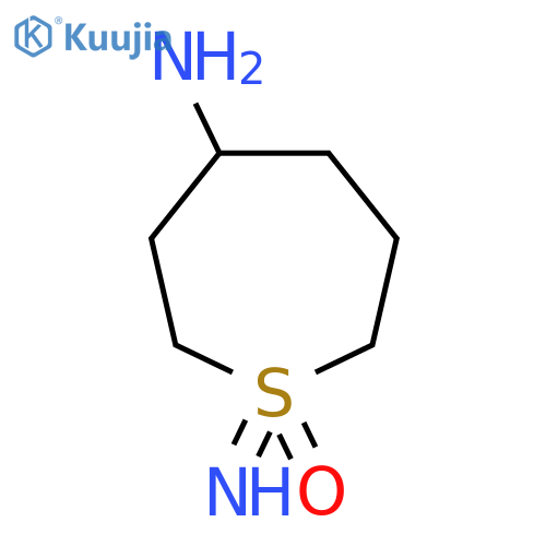 4-Amino-1-imino-1lambda6-thiepan-1-one structure