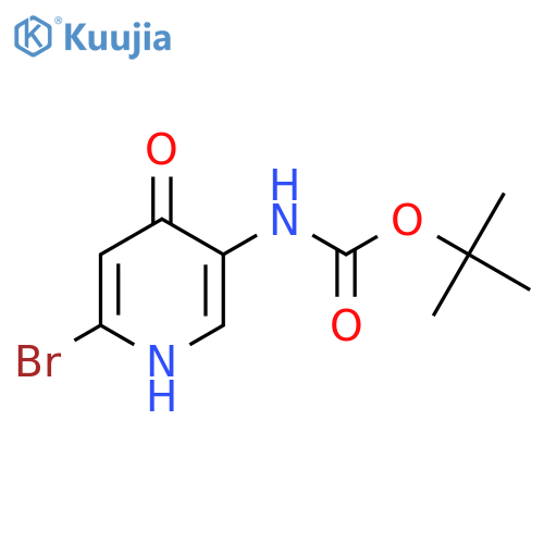 tert-butyl N-(6-bromo-4-hydroxypyridin-3-yl)carbamate structure
