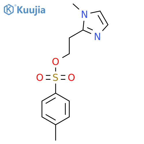 2-(1-methyl-1H-imidazol-2-yl)ethyl 4-methylbenzene-1-sulfonate structure