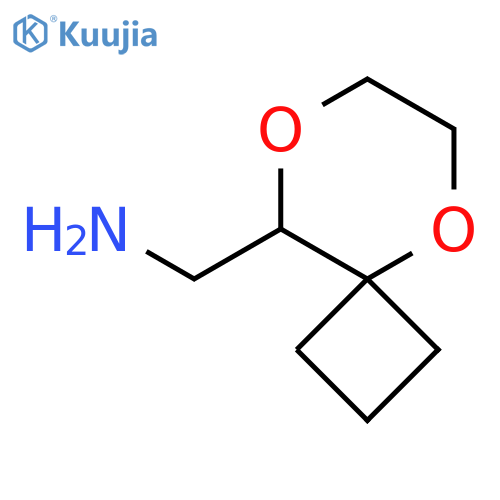 1-{5,8-Dioxaspiro[3.5]nonan-9-yl}methanamine structure