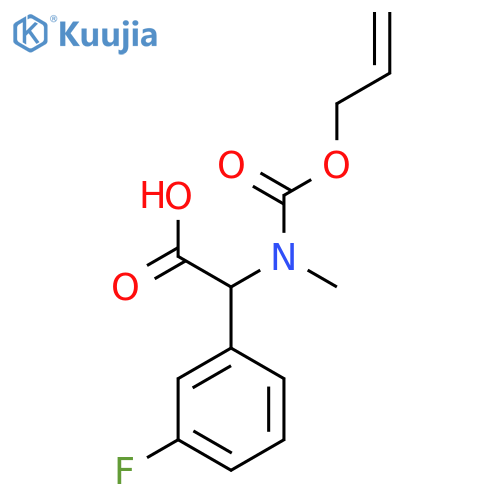 2-(3-Fluorophenyl)-2-{methyl[(prop-2-en-1-yloxy)carbonyl]amino}acetic acid structure