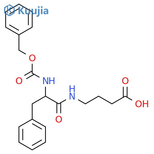 4-(2-{(benzyloxy)carbonylamino}-3-phenylpropanamido)butanoic acid structure