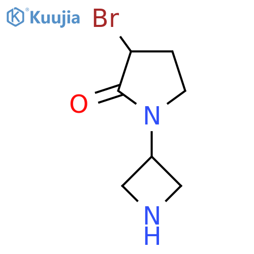 1-(Azetidin-3-yl)-3-bromopyrrolidin-2-one structure