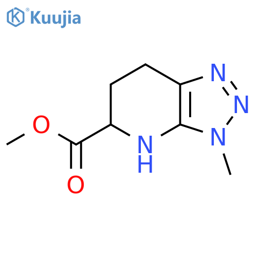 methyl 3-methyl-3H,4H,5H,6H,7H-[1,2,3]triazolo[4,5-b]pyridine-5-carboxylate structure