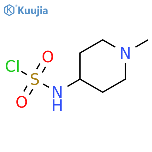 N-methyl-N-(piperidin-4-yl)sulfamoyl chloride structure