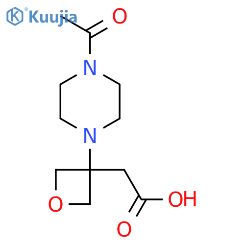 2-[3-(4-Acetylpiperazin-1-yl)oxetan-3-yl]acetic acid structure