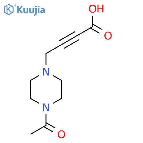 4-(4-Acetylpiperazin-1-yl)but-2-ynoic acid structure