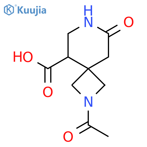 2-Acetyl-8-oxo-2,7-diazaspiro[3.5]nonane-5-carboxylic acid structure