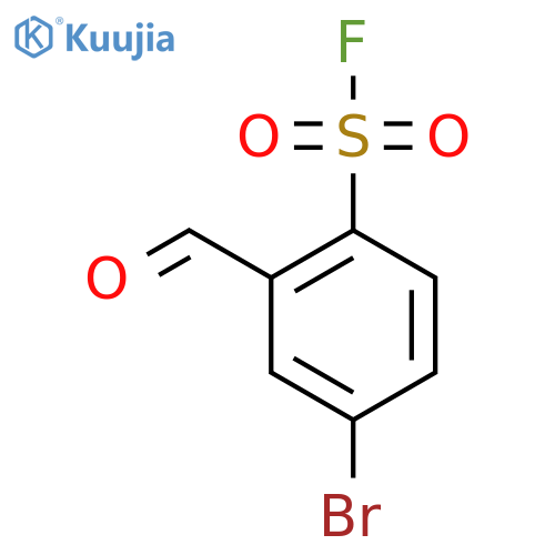 4-Bromo-2-formylbenzene-1-sulfonyl fluoride structure