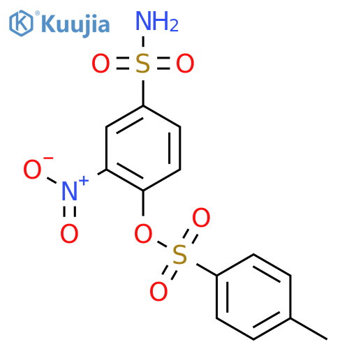 2-Nitro-4-sulfamoylphenyl 4-methylbenzene-1-sulfonate structure