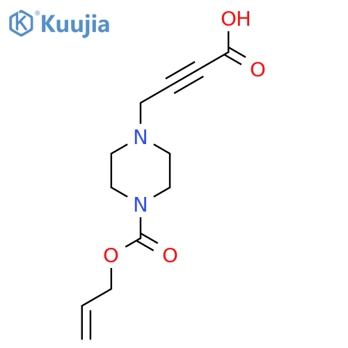 4-{4-[(Prop-2-en-1-yloxy)carbonyl]piperazin-1-yl}but-2-ynoic acid structure