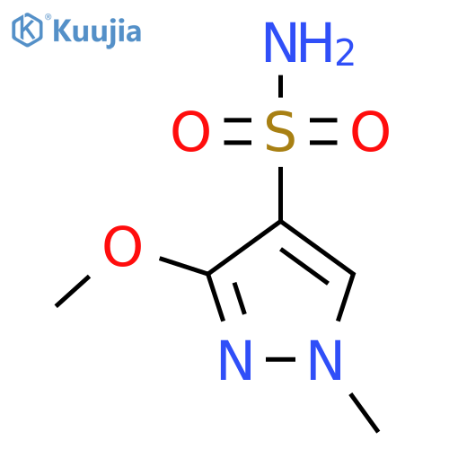3-methoxy-1-methyl-1H-pyrazole-4-sulfonamide structure