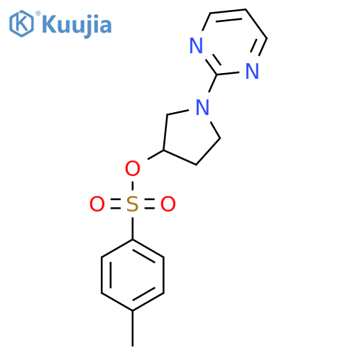 1-(Pyrimidin-2-yl)pyrrolidin-3-yl 4-methylbenzene-1-sulfonate structure