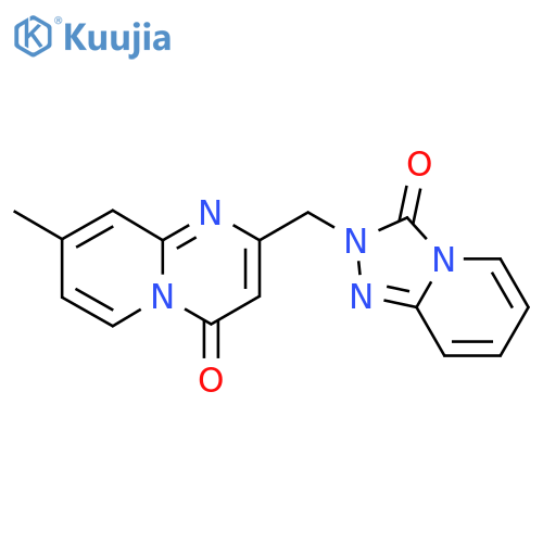 8-methyl-2-({3-oxo-2H,3H-1,2,4triazolo4,3-apyridin-2-yl}methyl)-4H-pyrido1,2-apyrimidin-4-one structure