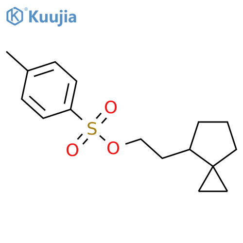 2-{Spiro[2.4]heptan-4-yl}ethyl 4-methylbenzene-1-sulfonate structure