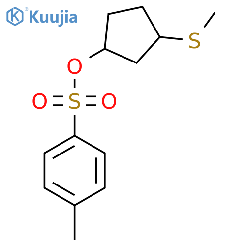 3-(Methylsulfanyl)cyclopentyl 4-methylbenzene-1-sulfonate structure