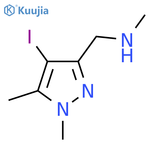 [(4-iodo-1,5-dimethyl-1H-pyrazol-3-yl)methyl](methyl)amine structure