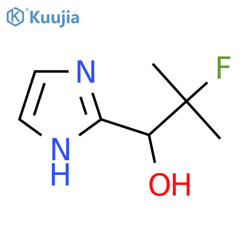 2-fluoro-1-(1H-imidazol-2-yl)-2-methylpropan-1-ol structure