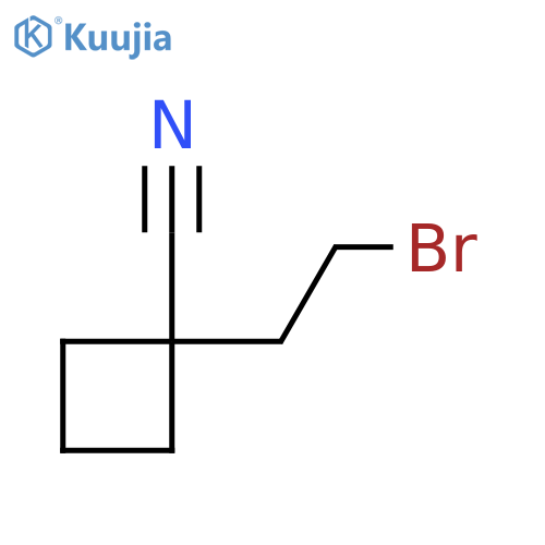 1-(2-Bromoethyl)cyclobutane-1-carbonitrile structure