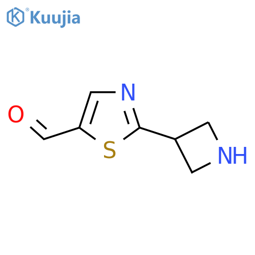 2-(Azetidin-3-yl)-1,3-thiazole-5-carbaldehyde structure