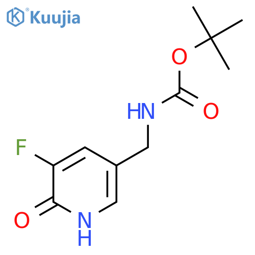 tert-butyl N-[(5-fluoro-6-hydroxypyridin-3-yl)methyl]carbamate structure
