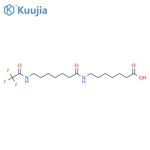 7-[7-(2,2,2-Trifluoroacetamido)heptanamido]heptanoic acid structure