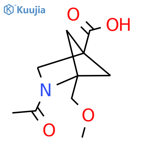 2-Acetyl-1-(methoxymethyl)-2-azabicyclo[2.1.1]hexane-4-carboxylic acid structure