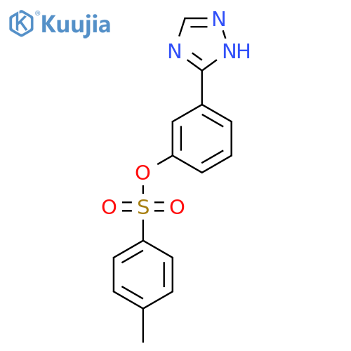 3-(4H-1,2,4-triazol-3-yl)phenyl 4-methylbenzene-1-sulfonate structure