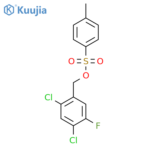 (2,4-Dichloro-5-fluorophenyl)methyl 4-methylbenzene-1-sulfonate structure