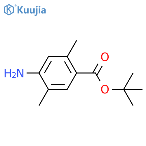 Tert-butyl 4-amino-2,5-dimethylbenzoate structure
