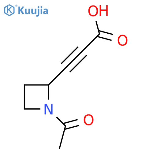3-(1-Acetylazetidin-2-yl)prop-2-ynoic acid structure