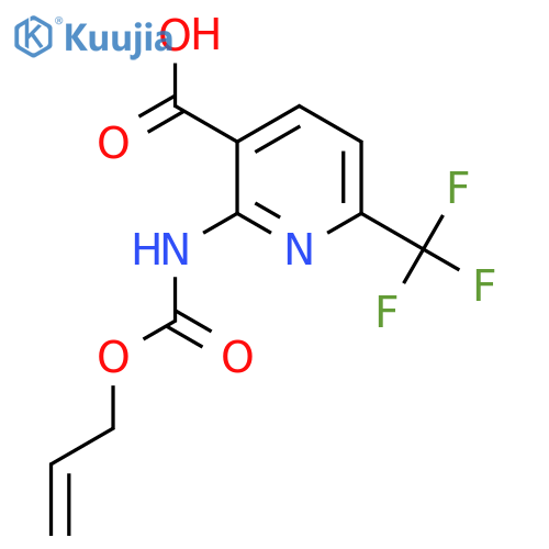 2-{[(Prop-2-en-1-yloxy)carbonyl]amino}-6-(trifluoromethyl)pyridine-3-carboxylic acid structure