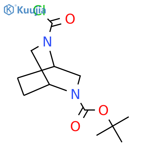 Tert-butyl 5-(carboxy)-2,5-diazabicyclo[2.2.2]octane-2-carboxylate structure