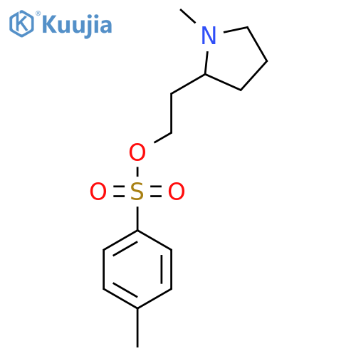 2-(1-Methylpyrrolidin-2-yl)ethyl 4-methylbenzene-1-sulfonate structure