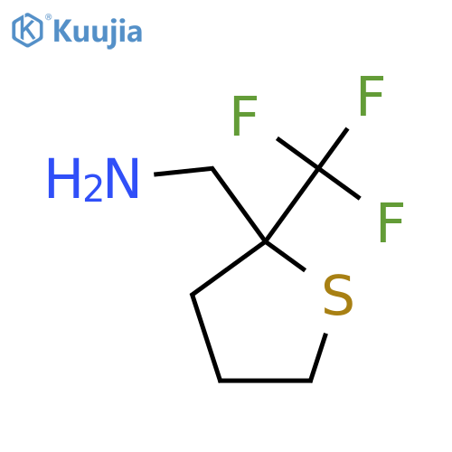 1-2-(trifluoromethyl)thiolan-2-ylmethanamine structure