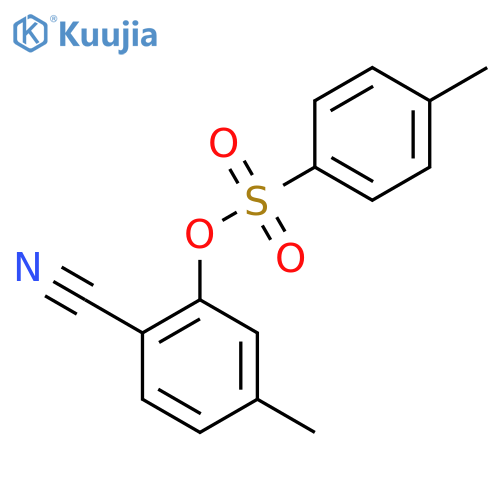 2-Cyano-5-methylphenyl 4-methylbenzene-1-sulfonate structure