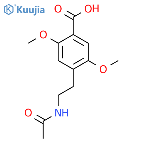 4-(2-Acetamidoethyl)-2,5-dimethoxybenzoic acid structure