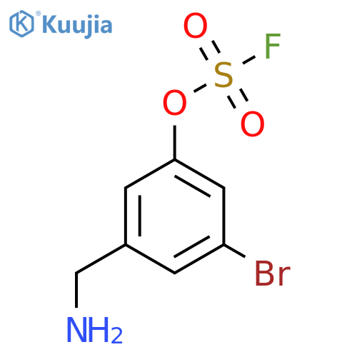 3-(Aminomethyl)-5-bromophenyl sulfurofluoridate structure
