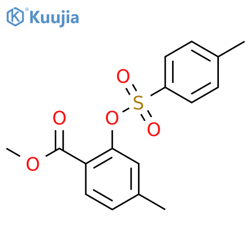 Methyl 4-methyl-2-[(4-methylbenzenesulfonyl)oxy]benzoate structure