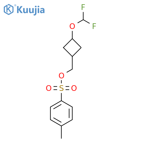 [3-(Difluoromethoxy)cyclobutyl]methyl 4-methylbenzene-1-sulfonate structure
